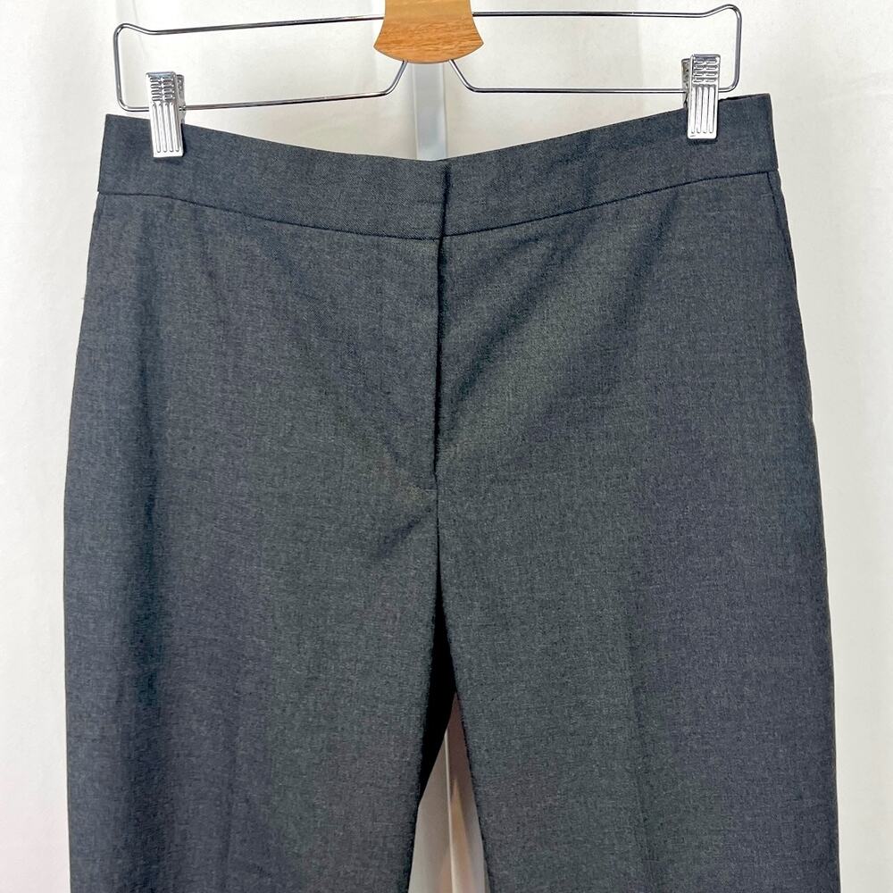 ANN TAYLOR Ankle Pants Bi Stretch High Rise Flat Front Zip Fly Heather Gray 6 - Picture 4 of 10